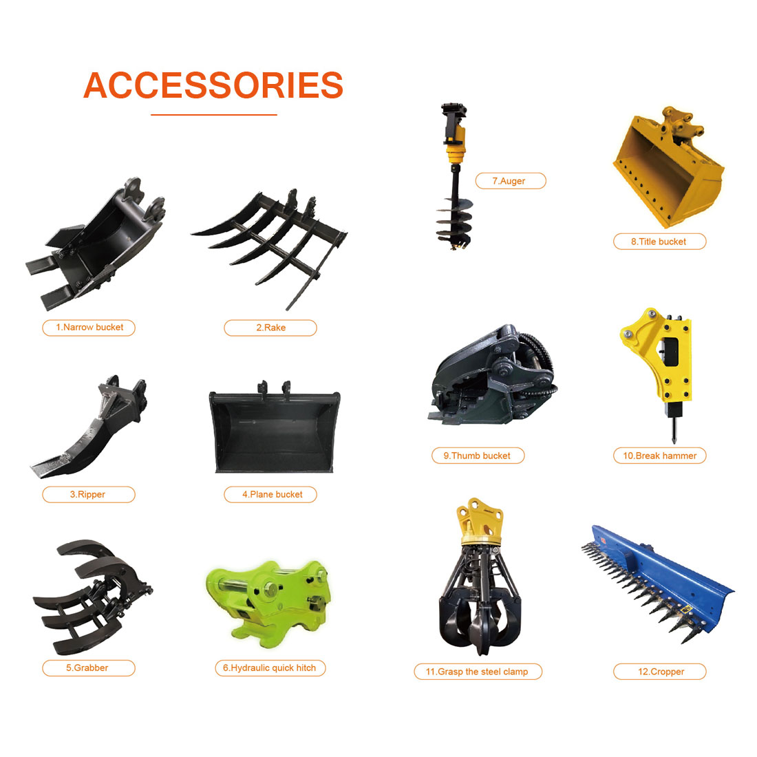 Accessoires pour excavatrices (1)