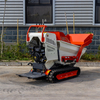 Mini dumper industriel à entraînement par moteur à essence durable