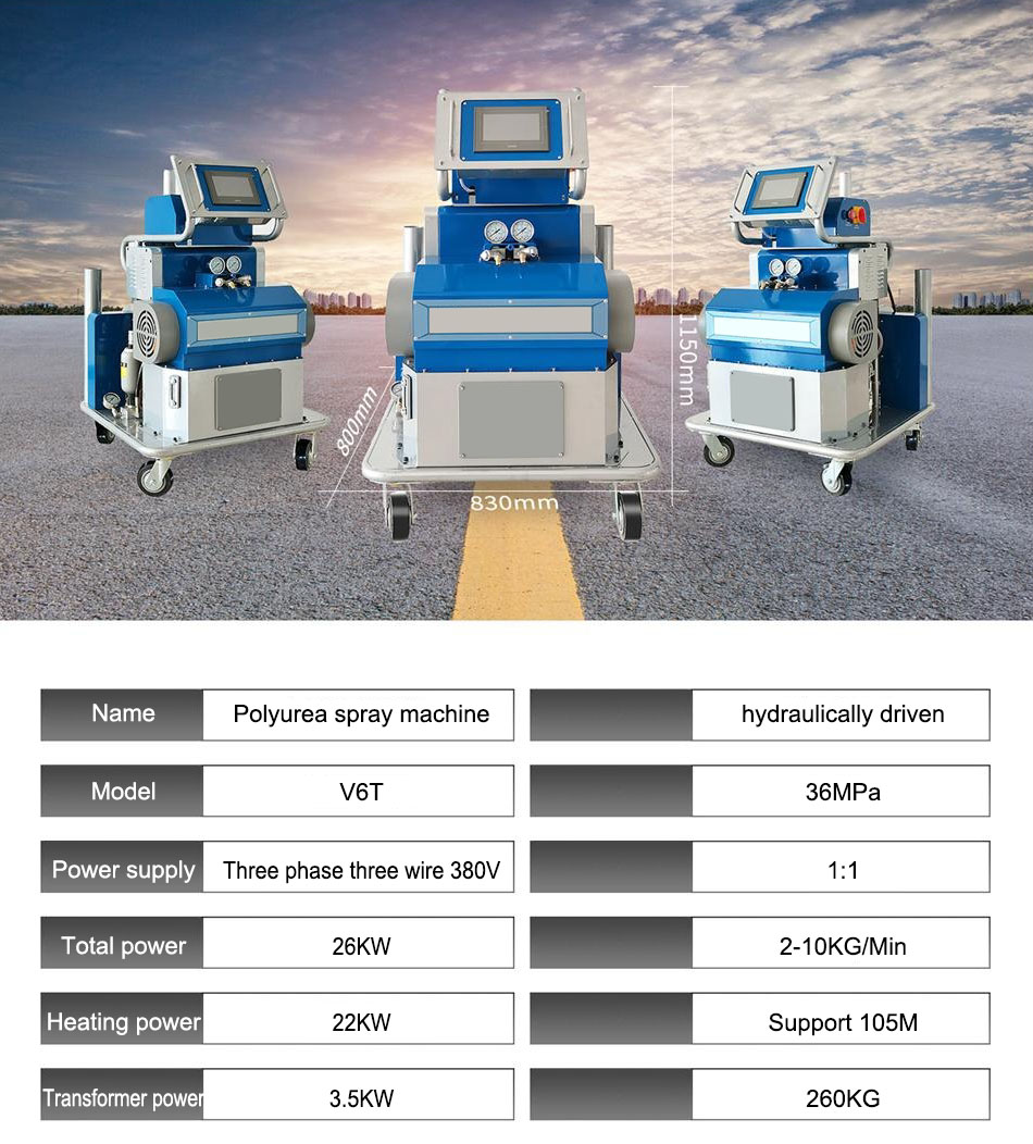 Machine de pulvérisation de polyurée CNMC-500L Pro (2)