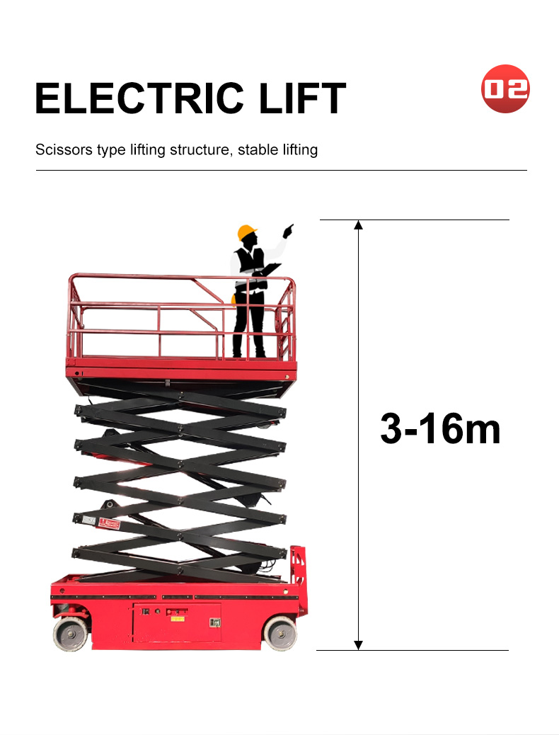 Plate-forme élévatrice à ciseaux automotrice