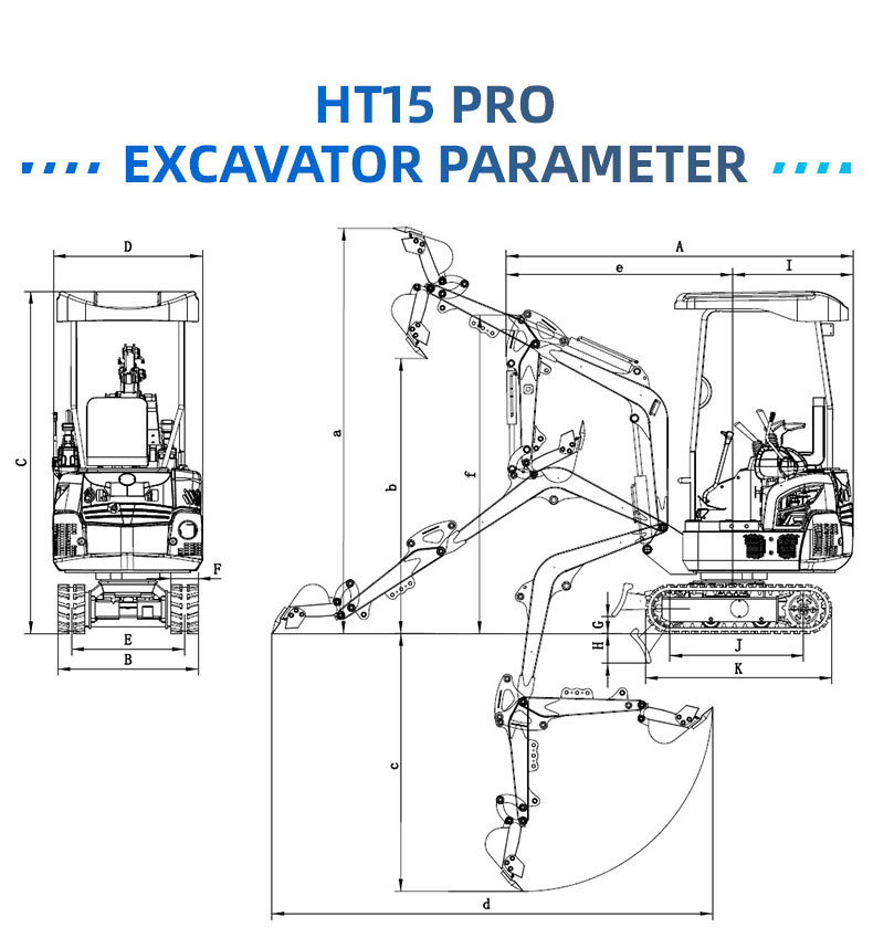 Mini-pelle HT15pro